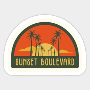 Sunset boulevard Sticker